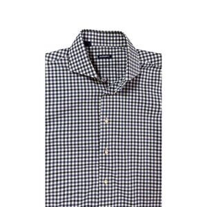 Suitsupply Gingham Check Button Down Shirt spread Collar 16.5 L 42-7 H4563